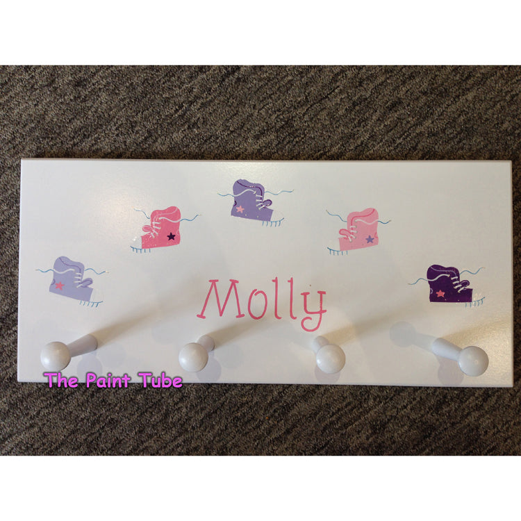 Molly Sneakers Theme Wall Rack with Pegs