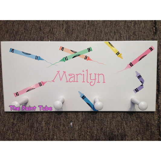 Marilyn Pastel Crayons Wall Rack with Pegs