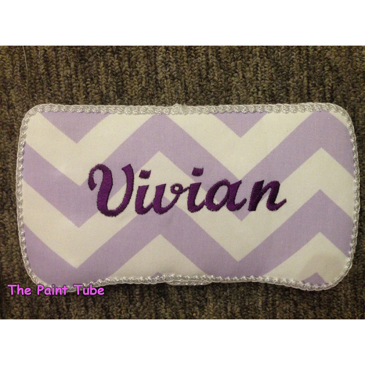 Vivian Lavendar Chevron Small Wipes Case