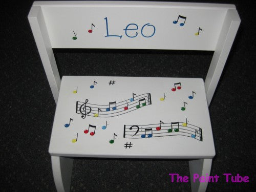 Leo Music Notes on Staff Design Stepstool