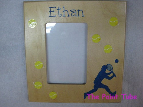 Ethan Tennis Theme Natural Picture Frame