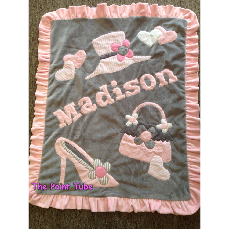 Madison Dress up with Ruffle Minky Blanket