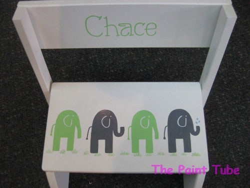 Chace Elephants Design Stepstool