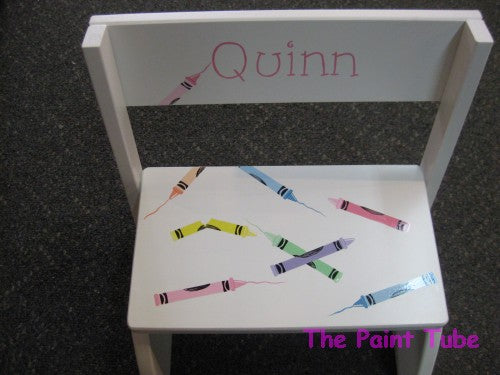 Quinn Pastel Crayons Design Stepstool