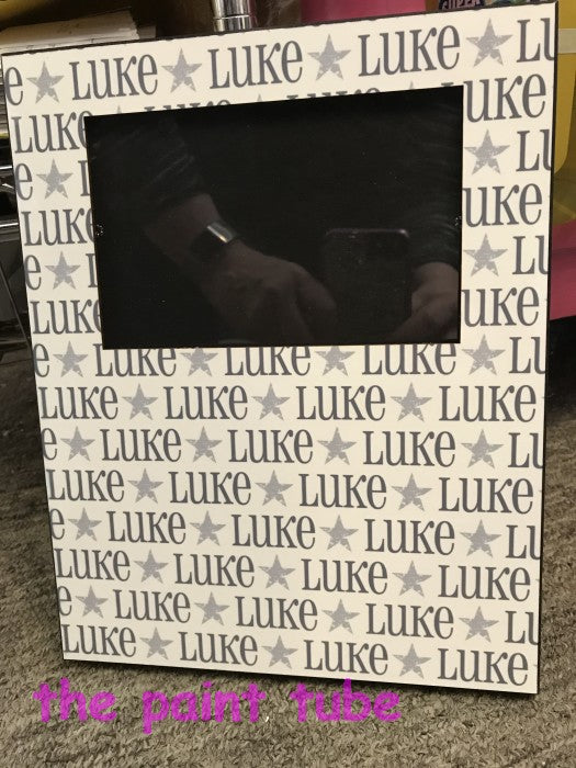Luke Repeating Name Picture Frame