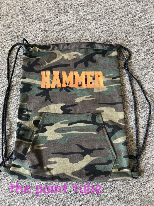 Hammer Camo Draw String Backpack