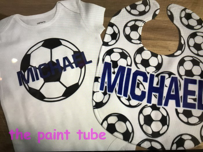 Michael Soccer Onesie/Bib Set