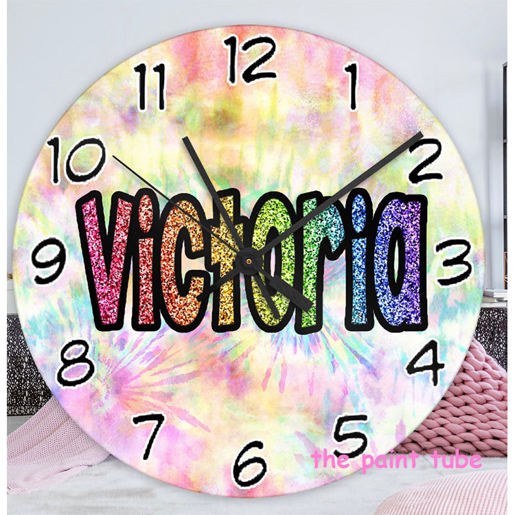 Victoria Tie-Dye Clock