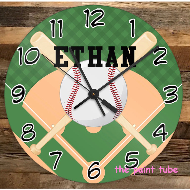 Ethan Baseball Clock