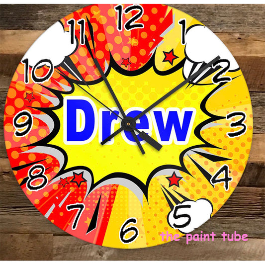 Drew Colorful Clock
