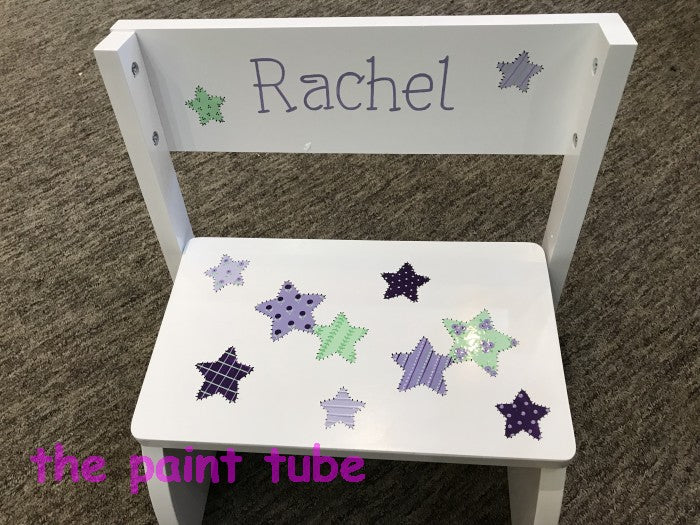 Rachel Patchwork Stars Theme Stepstool