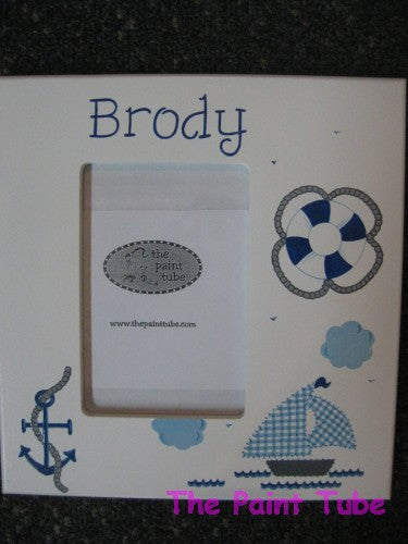 Brody Nautical Theme White Side Picture Frame