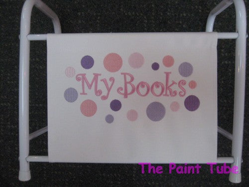 My Books Polka Dots Canvas Magazine/Book Rack