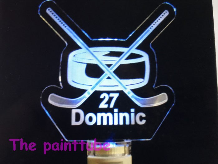 Dominic Hockey Sticks/Puck Night Light