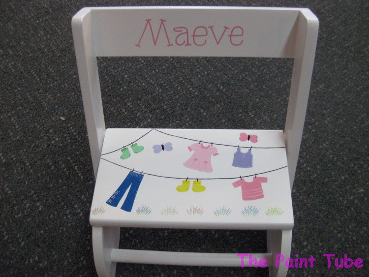 Maeve Clothes Line Step Stool