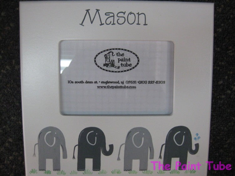 Mason Elephants Design Picture Frame