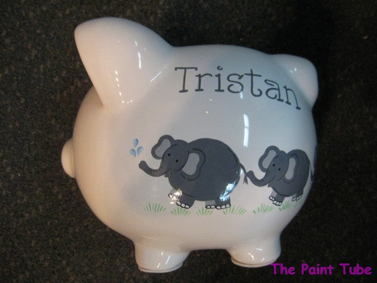 Tristan Trio Elephants Design Ceramic Piggy Bank