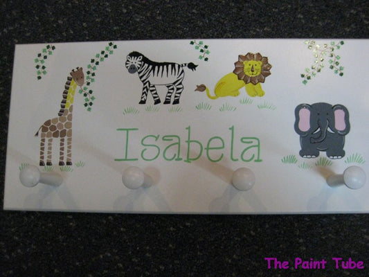 Isabela Animals  Design Wall Plaque with Pegs