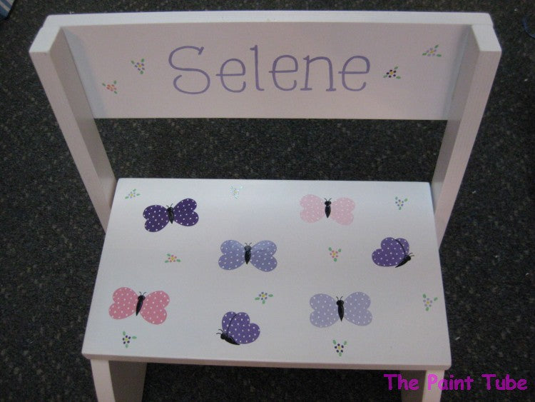 Selene Open/Closed Butterflies Design Stepstool