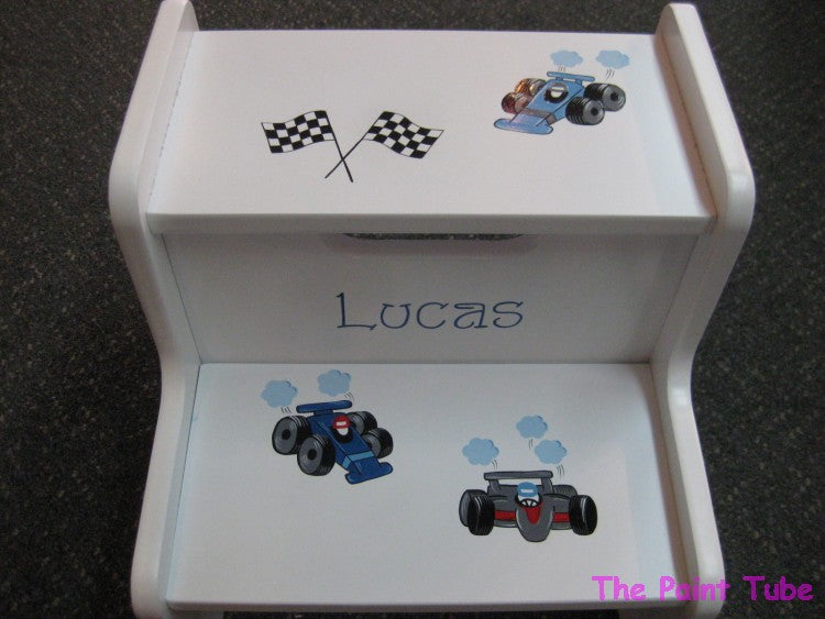Lucas Racing Cars Design 2 Step Up Stool