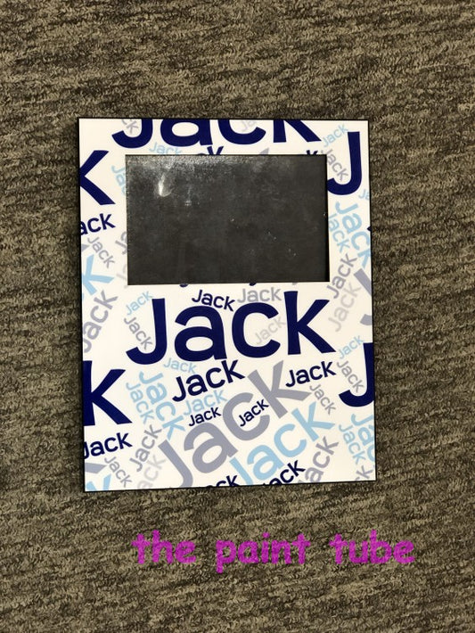 Jaxk Scattered name Picture Frame