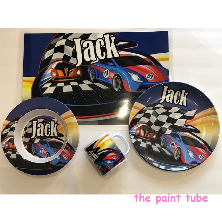 Jack Racing Car Dish Set