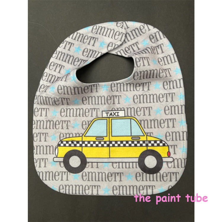 Emmett Grey Taxi Theme Bib