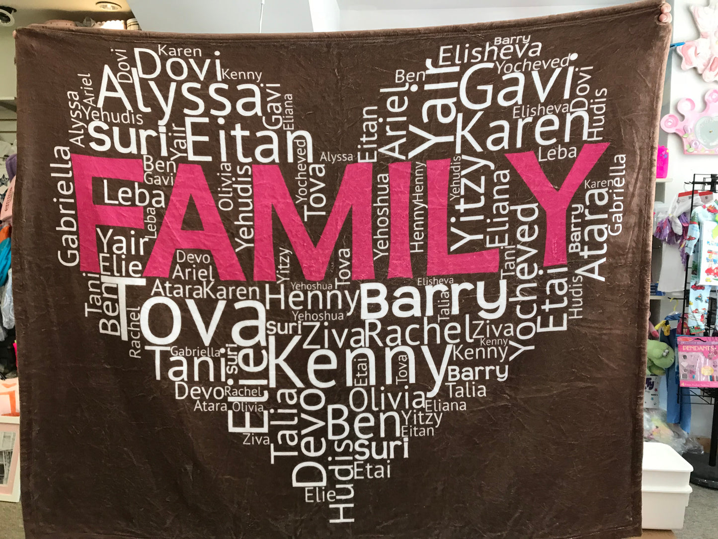 Family Brown Blanket