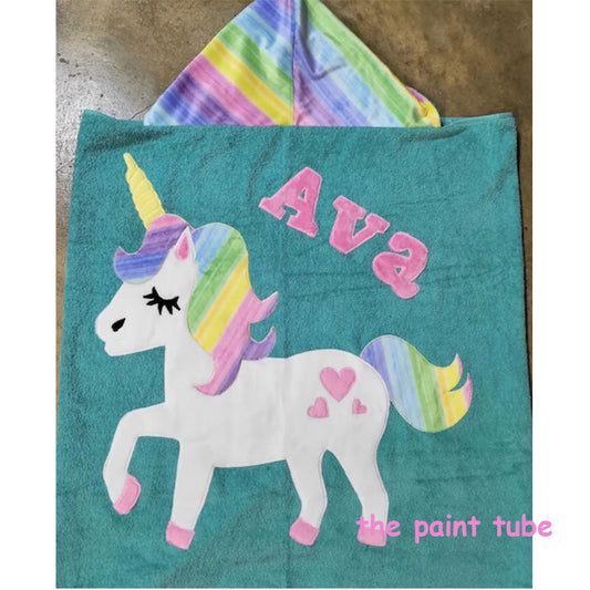 Ava Unicorn Hooded Towel