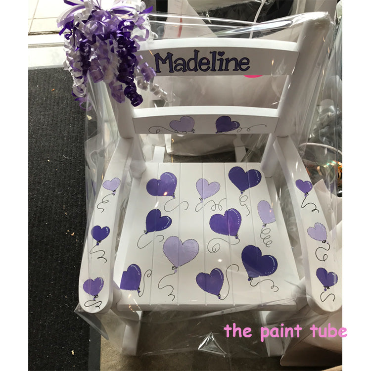 Madeline Heart Balloons Rocking Chair