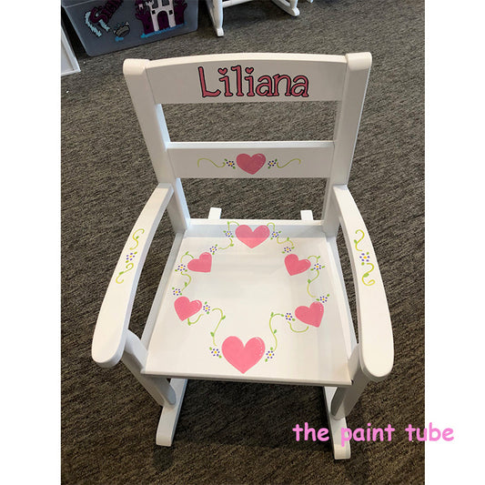 Liliana Heart/Flower Vine Rocking Chair