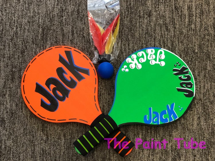 Personalized Paddle Ball Set