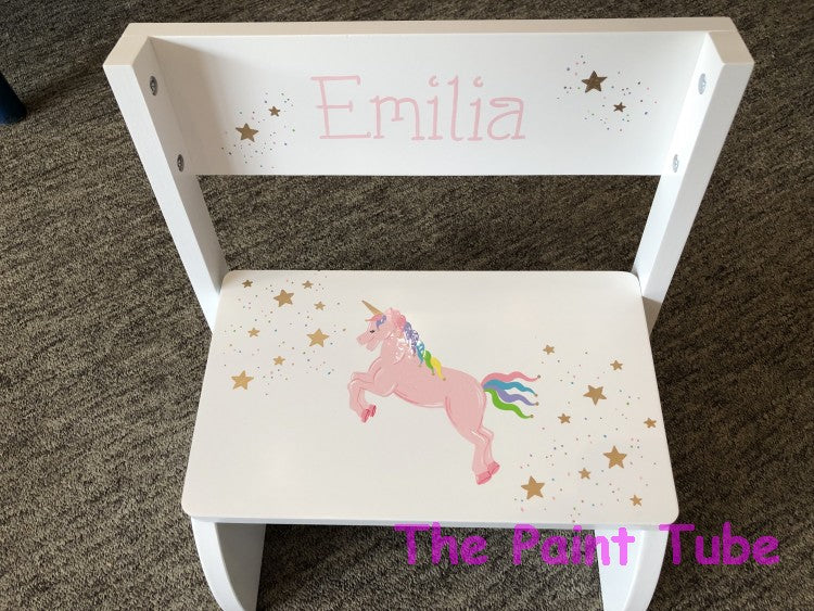 Emilia Unicorn Theme Stepstool