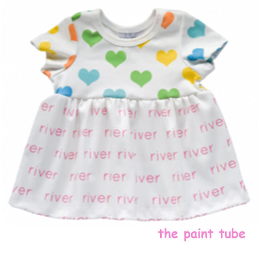 River Hearts Organic Cotton Dress