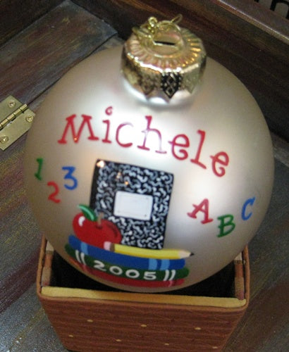 Teacher and Elf's Legs Personalized Christmas Balls