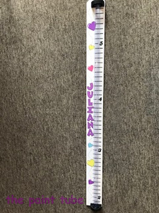 Juliana Jewel Tone Hearts Growth Chart Bank