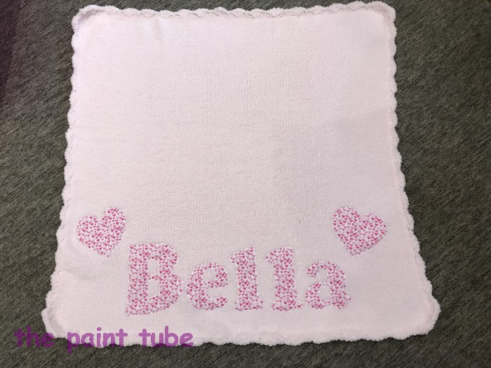 Bella Chenielle Blanket with Fabric Name