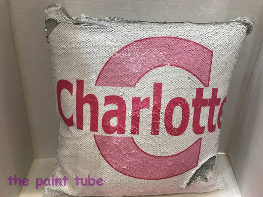 Charlotte/C Sequin Pillow