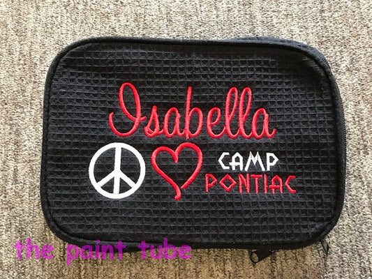 Isabella Peace/Love Camp Pontiac Double Zipper Waffle Case