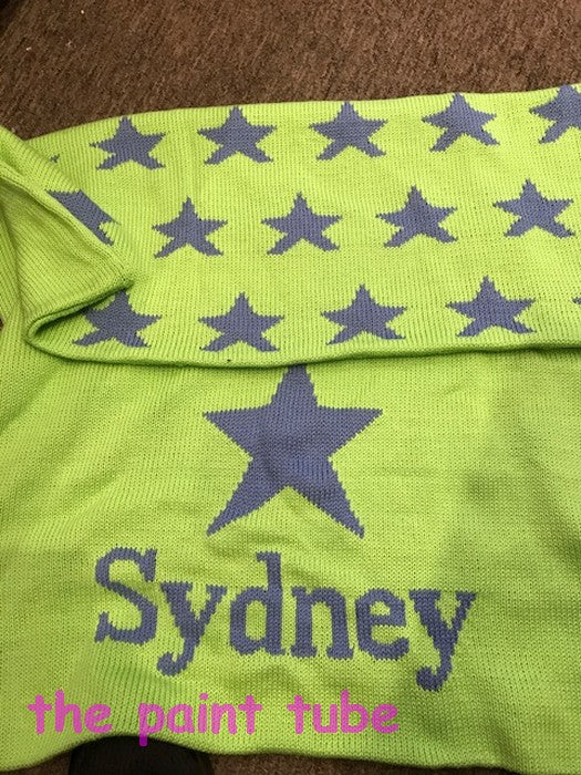 Sydney Stars Cotton Knit Blanket