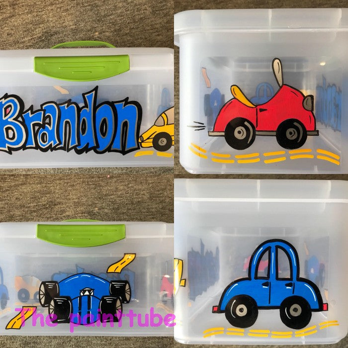 Brandon Transportation Theme Storage Box with Handle