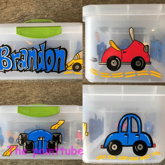 Brandon Transportation Theme Storage Box with Handle