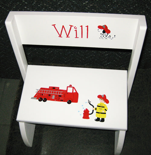 Will Fireman Design onl White Stepstool