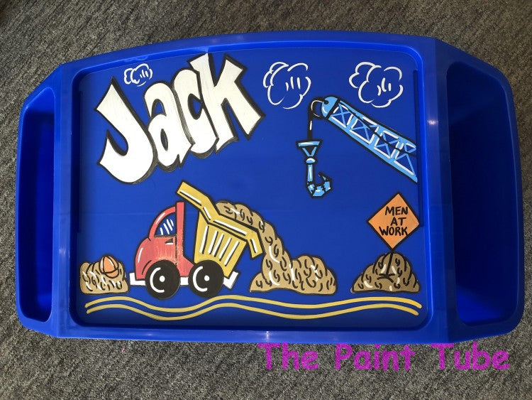 Jack Construction Theme Storage  Lap Desk